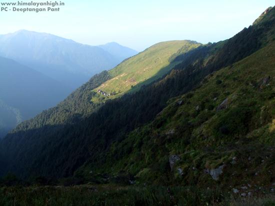 looking behind from budha madhyamaheshwar
