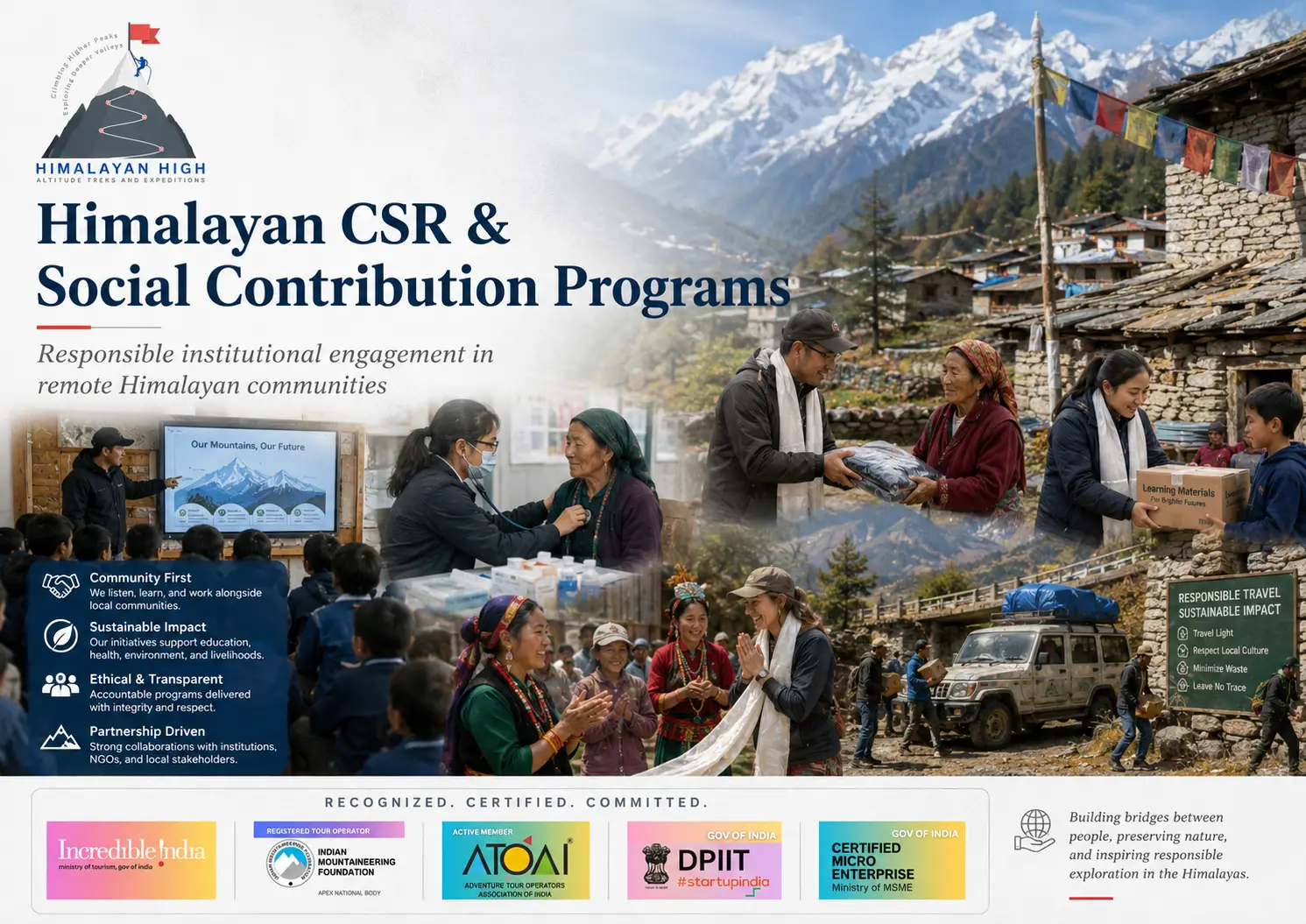 Himalayan CSR and social contribution programs by Himalayan High
