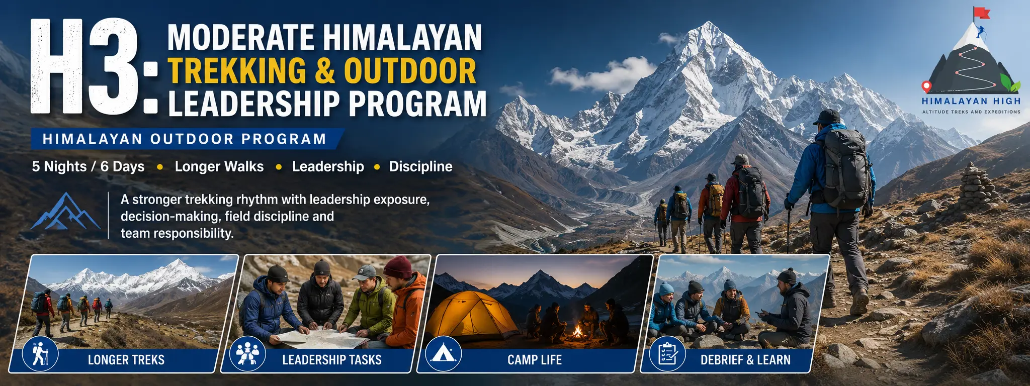 H3 Moderate Himalayan Trekking and Outdoor Leadership Program