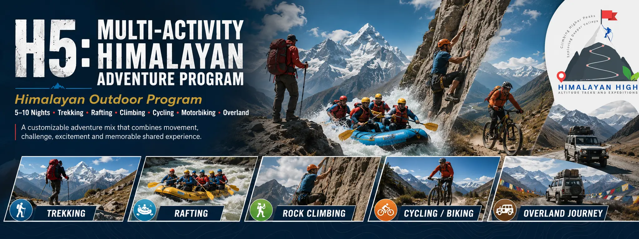 H5 Multi-Activity Himalayan Adventure Program