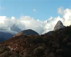 Dzongri La Trek – black kabru with kabru | Himalayan High