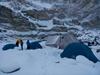 snowfall covers the cadar trek route