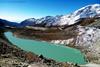 the tear shaped goecha lake